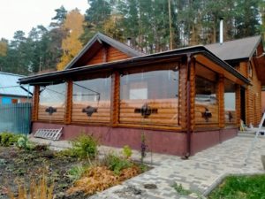 Мягкие окна на беседку в Евпатории